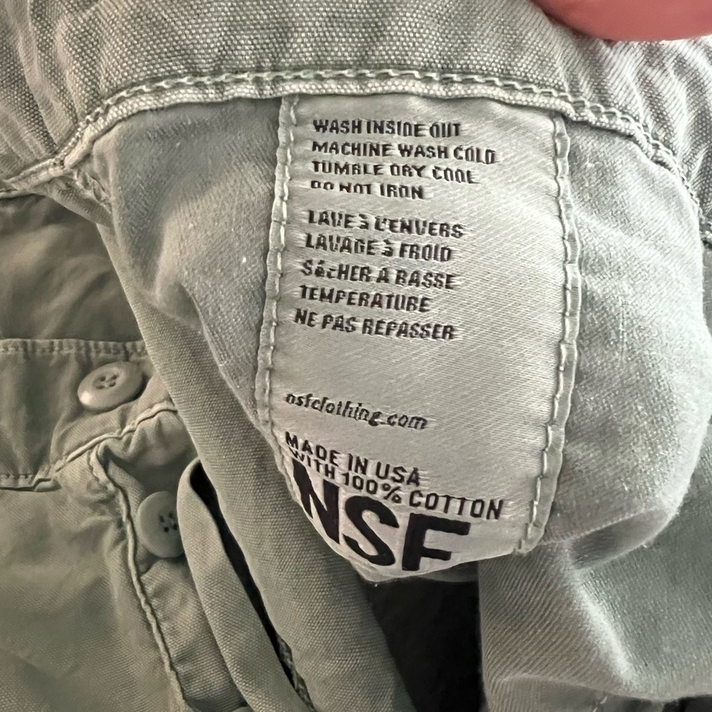 NSF Hodges Cotton Cargo Carpenter Pants Military Green Sz 30 - Picture 8 of 8